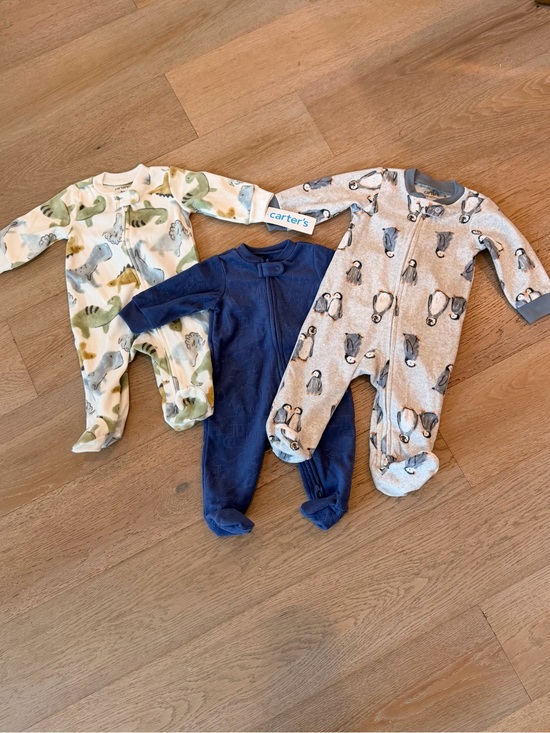 Carter's Other - Set of 3 Carter's Baby Footed One-Piece Pajamas